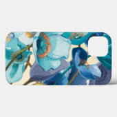 Bloemen in verschillende schaduwen van Paars en bl Case-Mate iPhone Case (Achterkant (horizontaal))