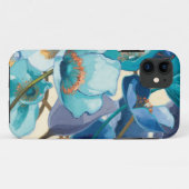 Bloemen in verschillende schaduwen van Paars en bl Case-Mate iPhone Case (Achterkant (horizontaal))