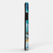 Bloemen in verschillende schaduwen van Paars en bl Case-Mate iPhone Case (Achterkant/rechts)