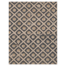 Bloemen in vierkanten decoupagepapier