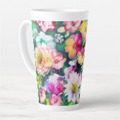 Bloemen in volle bloei latte mok (Linkerhoek)