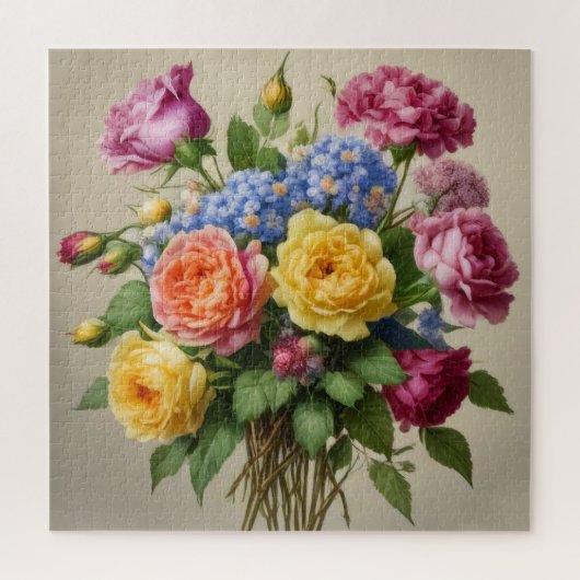 Bloemen in volle bloei legpuzzel (Verticaal)