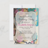 Bloemen in waterverf PAPER & MATEN OPTIES- RSVP & Kaart (Achterkant)