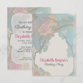 Bloemen in Waterverf PAPIER- EN SIZE-OPTIES - RSVP Kaart (Voorkant / Achterkant)