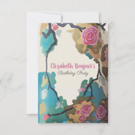 Bloemen in waterverf PAPIER- & FORMATOPTIES - RSVP Kaart