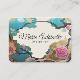 Bloemen in Waterverven PAPIER- EN GROOTTEOPTIES -  Visitekaartje