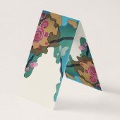 Bloemen in Waterverven PAPIER- EN SIZE-OPTIES - Visitekaartje (Achterkant)