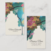 Bloemen in Waterverven PAPIER- EN SIZE-OPTIES - Visitekaartje (Voorkant / Achterkant)