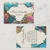 Bloemen in Waterverven PAPIER/SIZE/STIJLE OPTIES - Visitekaartje (Voorkant / Achterkant)