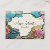 Bloemen in Waterverven PAPIER/SIZE/VORM OPTIES - Visitekaartje (Voorkant)