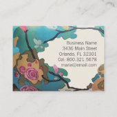 Bloemen in Waterverven PAPIER/SIZE/VORM OPTIES - Visitekaartje (Achterkant)