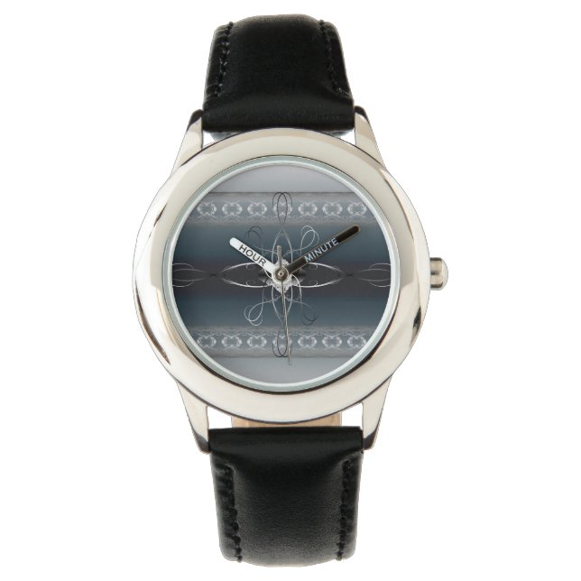 Bloemen in wijnstokken horloge (Voorkant)