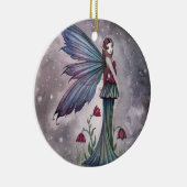 Bloemen in Winter Fairy Fantasy Art Keramisch Ornament (Rechts)