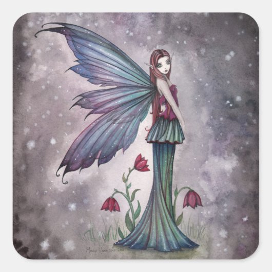 Bloemen in Winter Fairy Stickers (Voorkant)