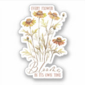 Bloemen in zijn eigen tijd Custom Contour Cut Sticker (Voorkant)