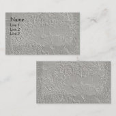 bloemen in zilvergrijze vlies visitekaartje (Voorkant / Achterkant)