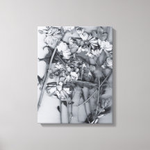 Bloemen in zwart en wit