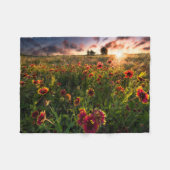 Bloemen | Indian Blanket Wildflower Texas Fleece Deken (Voorkant (Horizontaal))