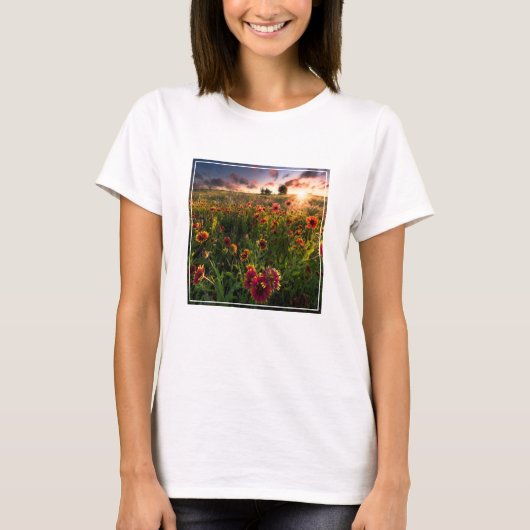 Bloemen | Indian Blanket Wildflower Texas T-shirt (Voorkant)