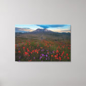 Bloemen | Indische penseel en penseel Canvas Afdruk (Voorkant)