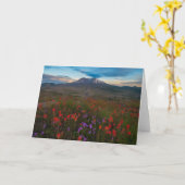 Bloemen | Indische penseel en penseel Kaart (Gele Bloem)