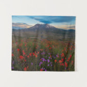 Bloemen | Indische penseel en penseel Wandkleed (Voorkant (horizontaal))