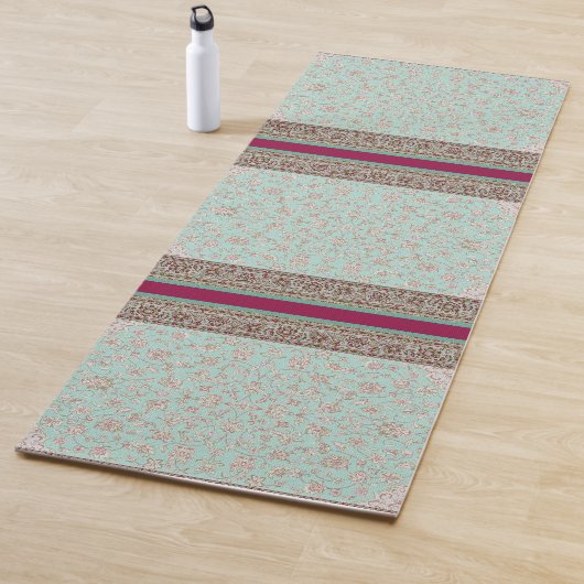Bloemen Indische tapijt ontwerp Yoga Mat (In situ)