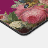  bloemen ingelijst roze ouderwets bureaumat (Hoek)