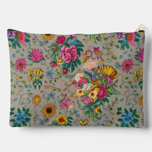 Bloemen ingewikkeld patroon Custom Print Cut Sew B Etui (Achterkant)