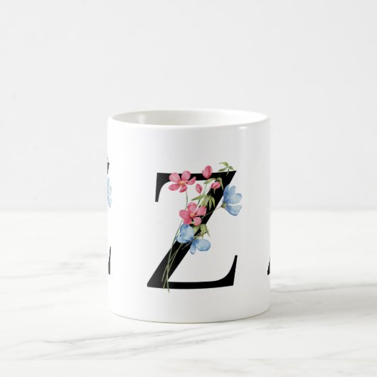 Bloemen Initiaal Monogram Z Mok (Center)