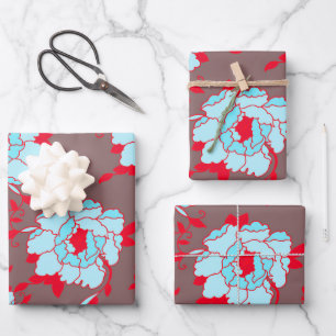 bloemen inpakpapier vel