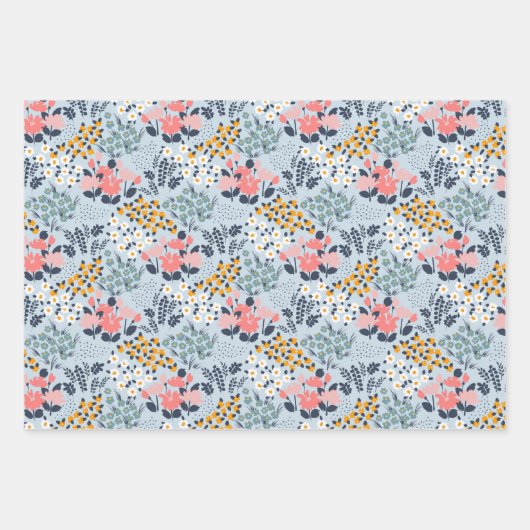 Bloemen Inpakpapier Vel (Voorkant)