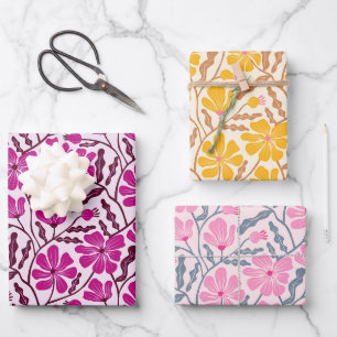 bloemen inpakpapier vel