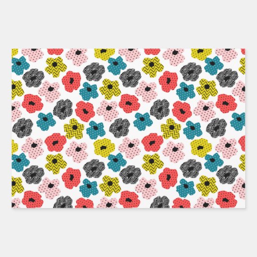 Bloemen Inpakpapier Vellen (Voorkant)