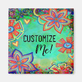  Bloemen  Inspiratie Trendy Plezier Magneet (Voorkant)