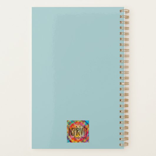  Bloemen Inspirerend Grateful Heart Quote Planner (Achterkant)