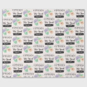 Bloemen Inspirerend inpakpapier (Vlak)