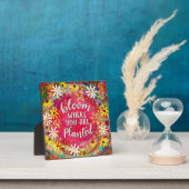 Bloemen Inspirerende Bloom Quote Inspirivity Fotoplaat (Insitu)