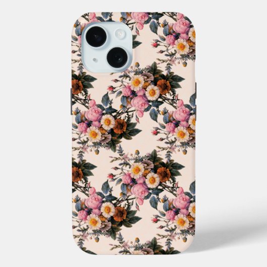  bloemen iPad-draagtas Case-Mate iPhone Case (Achterkant)