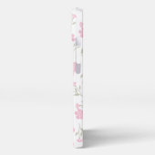 Bloemen iPhone 13 Slim Fit Hoesje, glanzend iPhone Hoesje (Linkerkant)