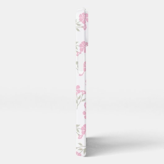 Bloemen iPhone 13 Slim Fit Hoesje, glanzend iPhone Hoesje (Rechterkant)