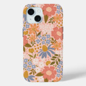 Bloemen iPhone 15 Hoesje (Achterkant)