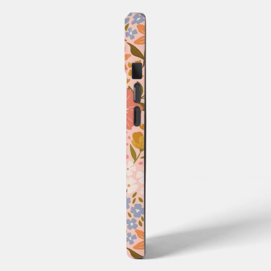 Bloemen iPhone 15 Hoesje (Achterkant / Links)