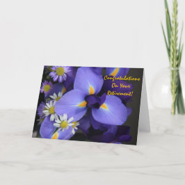 Bloemen, Iris en Mini Daisy, Pensioen Kaart