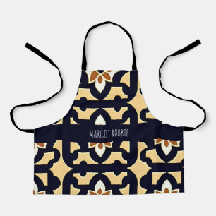 Bloemen Isometrisch in Doos Beige Botanisch Patroo Schort