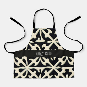 Bloemen Isometrisch monochromisch botanisch patroo Schort