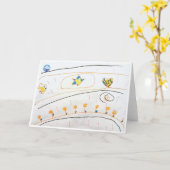 Bloemen Israel Wenskaart Kaart (Gele Bloem)