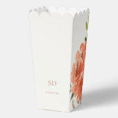 Bloemen & Ivoor Paar Popcorn Bedankdoosjes (Achterkant)