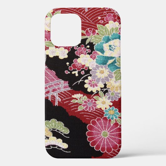 Bloemen, Japans ontwerp Case-Mate iPhone Case (Achterkant)