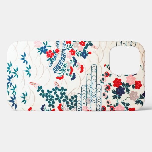 Bloemen, Japans ontwerp Case-Mate iPhone Case (Achterkant (horizontaal))
